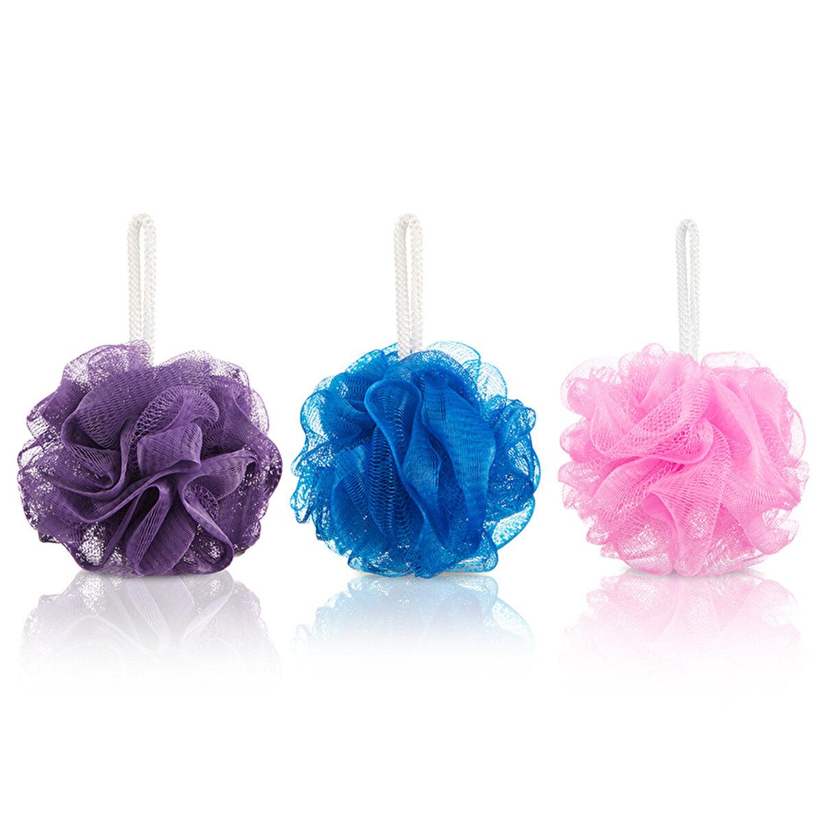 Eklips 3-Piece Bath Sponge/Luffa Set - Hygienic, Gentle Exfoliating Sponges for Effective Skin Cleansing Eklips 3-Piece Bath Sponge/Luffa Set - Hygienic & Gentle Bath Sponge, Luffa Set, Hygienic Bath Products, Skin Cleansing Tools, Exfoliating Sponges, Family Bath Essentials, Gentle Exfoliation, Skin Care, Bath Accessories, Hygiene, Eklips