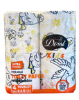 Dossi Duck Patterned Paper Towels Absorbent Kitchen Rolls 4-Pack