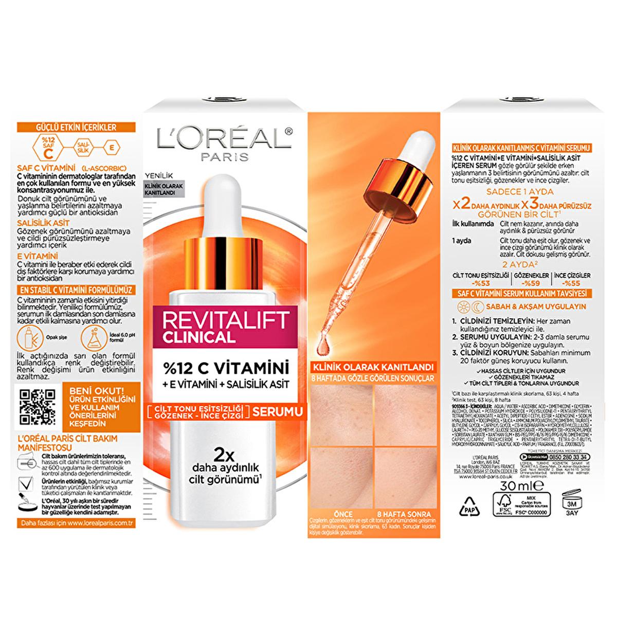 loreal paris revitalift clinical vitamin c serum 30ml, brightening and smoothing serum for uneven skin tone Loreal Paris Revitalift Clinical 12% Vitamin C Illuminating Serum - Brightens and Smooths | 30ml Loreal Paris Revitalift Clinical Vitamin C Serum 30ml loreal-paris, vitamin-c-serum, skin-brightening, anti-aging, health-and-beauty, women-skin-care, beauty-enthusiasts, uneven-skin-tone, serum, ai-generated