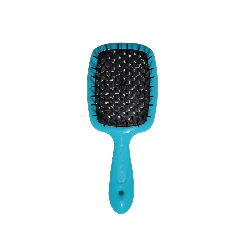 Janeke Superbrush Detangling Hairbrush Turquoise & Black