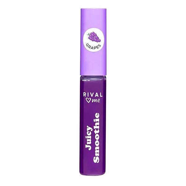 Rival Loves Me Vegan Lip Gloss - Juicy Smoothie No.03 Grapes Flavor, 0.29 fl oz Rival Loves Me Vegan Lip Gloss - Juicy Smoothie Grapes Lip Gloss, Vegan Lip Gloss, Grapes Flavor Lip Gloss, Juicy Smoothie Lip Gloss, Rival Loves Me Lip Gloss, Cruelty-Free Cosmetics, Vegan Beauty Products, Fruity Lip Gloss, Shiny Lip Finish, Natural Ingredients, Ricinus Communis Seed Oil, Mangifera Indica Seed Oil, Tokoferol, Vitamin E, Cosmetic Gifts, Beauty Essentials