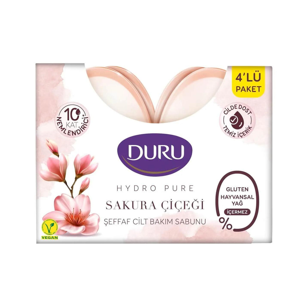 Duru Hydropure Sakura Blossom Translucent Soap 4 x 135g