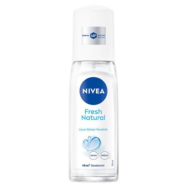 Nivea Fresh Natural Deodorant Pump Spray for Women - 48H Odor Protection, Aluminum Free, Long Lasting Ocean Scent - The Perfect Womens Deodorant Nivea Fresh Natural Deodorant - 48H Protection, Aluminum Free Nivea deodorant, aluminum free deodorant, powder free deodorant, 48 hour deodorant, womens deodorant pump spray, fresh natural deodorant, ocean scent deodorant, long lasting deodorant, deodorant for women, women's deodorant, deodorant, odor protection, aluminum-free, powder-free, InfiniFresh, ocean scent