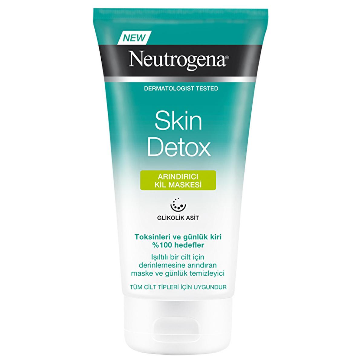 Neutrogena Skin Detox Clay Mask: Deep Pore Cleansing &amp; Exfoliating Glycolic Acid Mask for Radiant Skin - 5.07 fl oz Neutrogena Detox Clay Mask - Deep Pore Cleansing &amp; Exfoliation clay mask, detox clay mask, glycolic acid mask, pore cleansing mask, skin detox, Neutrogena mask, exfoliating clay mask, deep cleansing face mask, oil control mask, face mask, skin care, deep pore cleansing, exfoliating, detoxifying, glycolic acid, Neutrogena, skin cleansing, oil control, beauty, facial treatment, cleansing mask, p