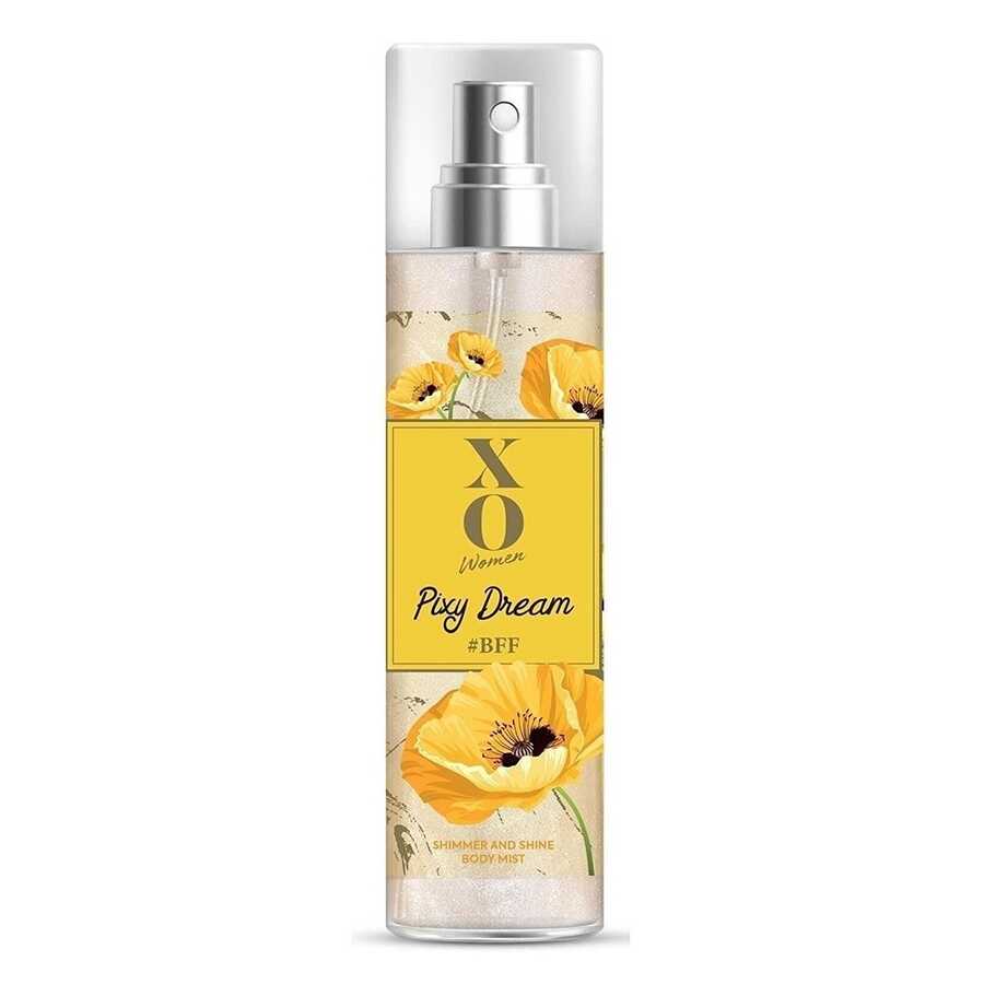XO Pixy Dreams Shimmer Body Spray for Radiant Glow 150 ml