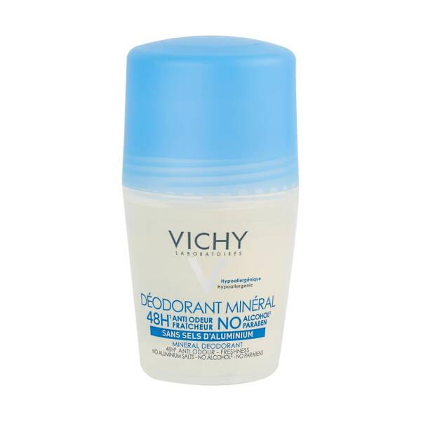 Vichy Mineral Deodorant - 48 Hour Protection, Aluminum-Free, Natural & Gentle Deodorant for Sensitive Skin, - Deodorant