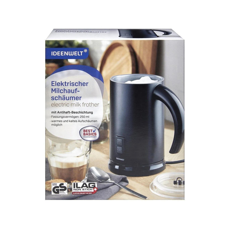 Ideenwelt Milk Frother MMF2237V2 for Creamy Coffee Drinks