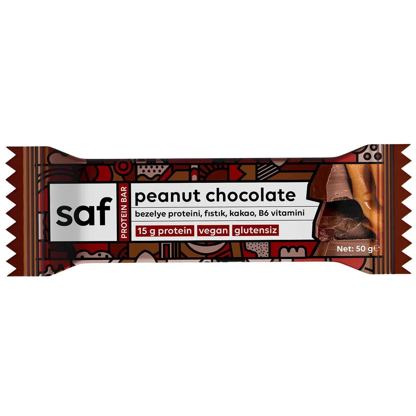 Saf Peanut Chocolate High Protein Bar for Energy 50g