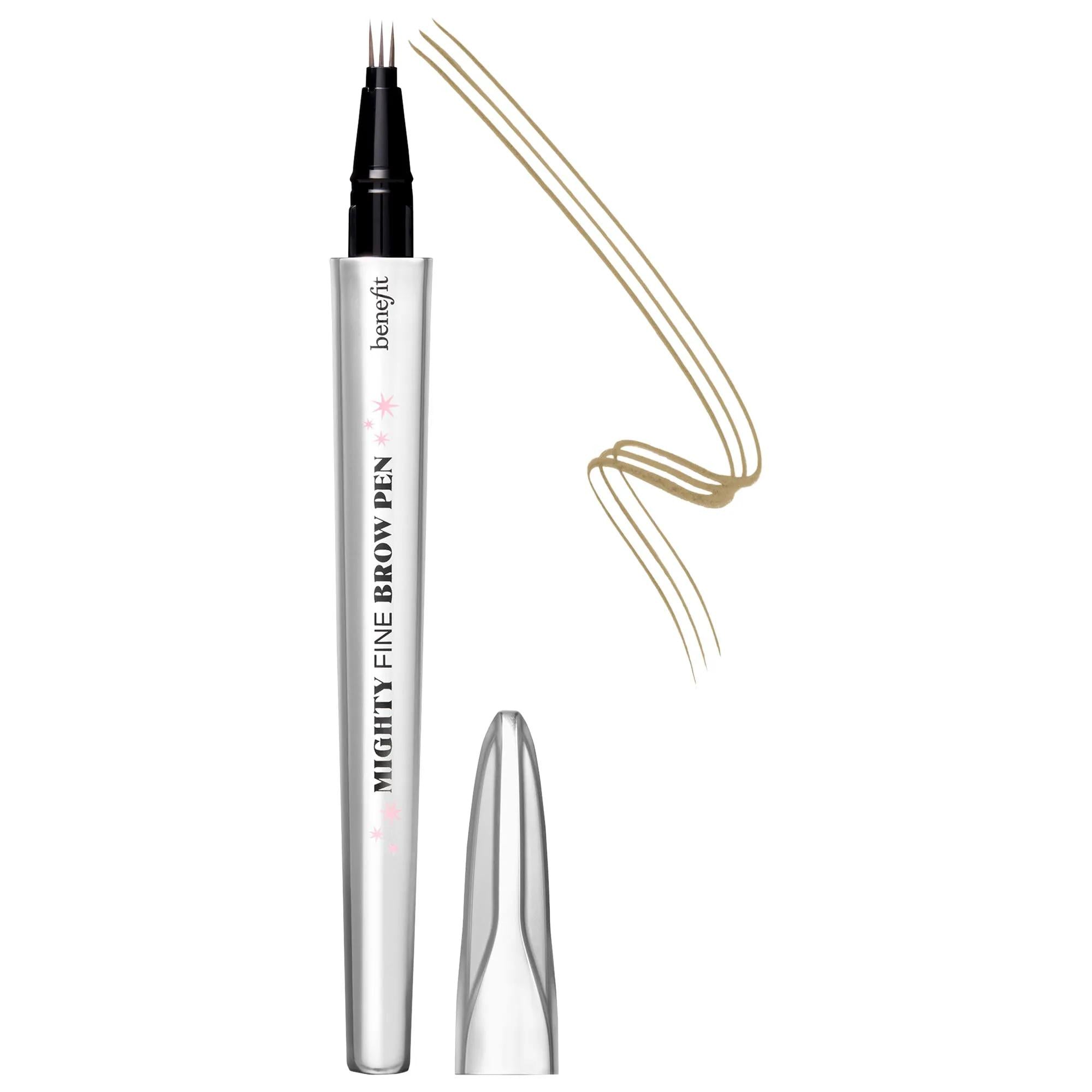 Mighty Fine Waterproof Brow Pen: Achieve Natural Looking, Long-Lasting Eyebrows with Triple-Tip Precision - Smudge-Proof Definition Mighty Fine Brow Pen: Waterproof & Long-Lasting Definition eyebrow pen, waterproof eyebrow pen, triple tip brow pen, long lasting eyebrow makeup, natural looking eyebrows, brow filler, eyebrow definer, smudge proof eyebrow pen, eyebrow, brow, makeup, cosmetics, waterproof, long-lasting, smudge-proof, paraben-free, formaldehydes-free, phthalate-free, mineral oil-free, sulfate-fr