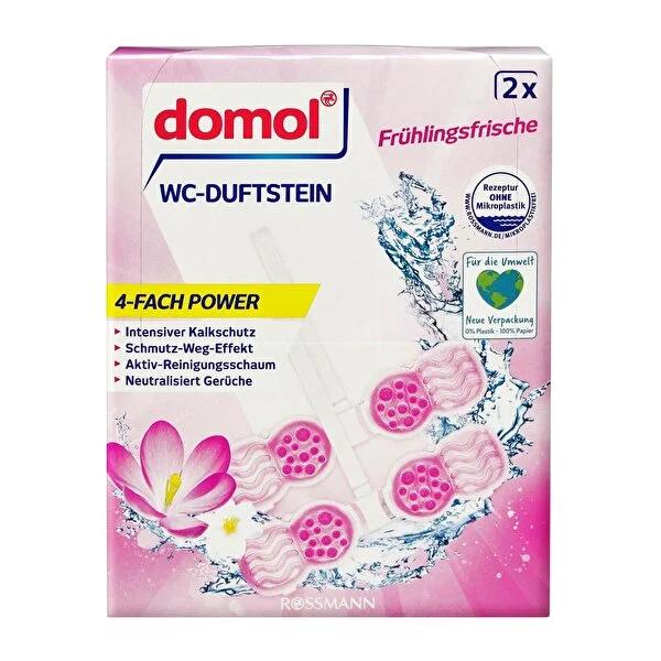 Domol Toilet Cleaning Block - 4x Powerful Formula for Fresh & Clean Toilet Bowl, Limescale Prevention & Bathroom Hygiene Domol Toilet Cleaning Block - 4x Powerful Formula toilet cleaning block, toilet freshening product, limescale prevention, toilet hygiene, bathroom cleaning product, toilet bowl cleaner, bathroom hygiene, cleaning solution, toilet care, Domol