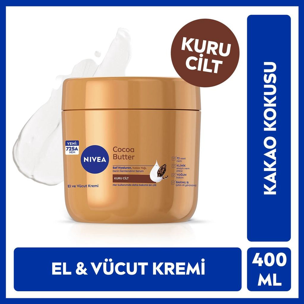 Nivea Cocoa Butter Hand & Body Cream for Dry Skin 400 ml