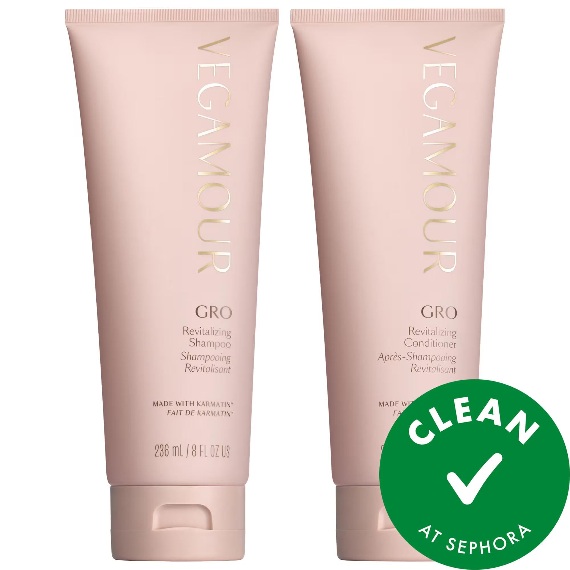 GRO Revitalizing Shampoo and Conditioner Set: Thicker, Fuller Hair - Vegan, Cruelty-Free, Breakage Treatment for Fine &amp; Thinning Hair GRO Shampoo &amp; Conditioner: Thicken Thinning Hair - Vegan Solution shampoo and conditioner for thinning hair, hair thickening shampoo, volumizing shampoo, vegan hair care, cruelty-free shampoo, hair breakage treatment, biotin shampoo, hair revitalizing set, karmatin hair treatment, shampoo for fine hair, thinning hair, volumizing, hair breakage, fine hair, vegan shampoo, cruel