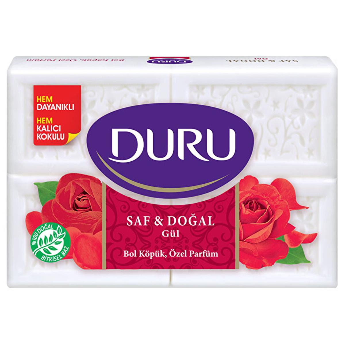 Duru Natural Rose Scented Soap Bar - Gentle, Safe, and Multi-Purpose Cleansing for Body and Laundry Duru Natural Rose Soap Bar - Safe & Gentle Cleansing Natural soap, Rose scented soap, Traditional soap bar, Safe for skin, Multi-purpose soap, Gentle cleansing, Long-lasting fragrance, Laundry soap, Classic soap, Personal care, Natural ingredients, Safe personal care