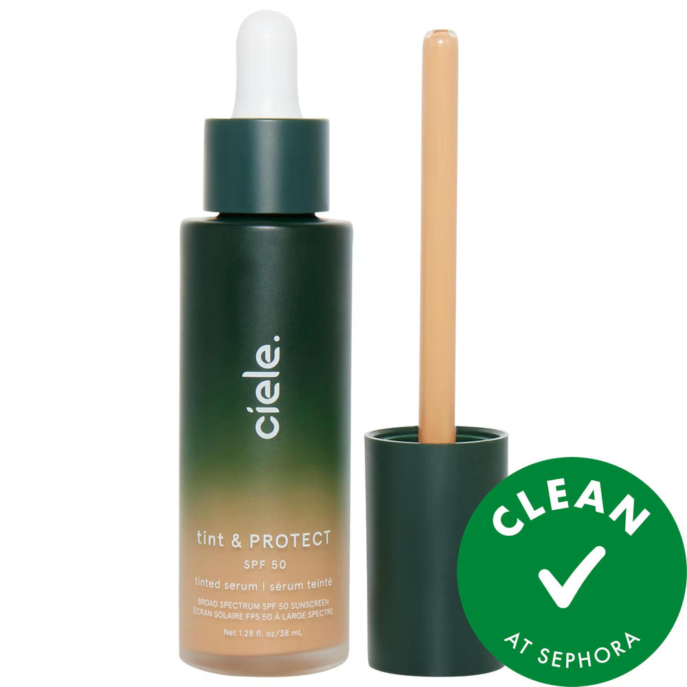 tint & PROTECT - Vegan Tinted Serum Foundation with SPF 50+ - Medium Coverage, Cruelty-Free & Gluten-Free Makeup tint & PROTECT Vegan Tinted Serum Foundation SPF 50+ tinted serum foundation, SPF 50+ makeup, non-comedogenic foundation, vegan skincare, cruelty-free makeup, gluten-free cosmetics, liquid foundation, natural finish makeup, medium coverage foundation, eco-friendly makeup, sustainable beauty products, skincare-infused makeup, recyclable packaging, Allantoin, Bisabolol, Niacinamide, acne-safe makeu