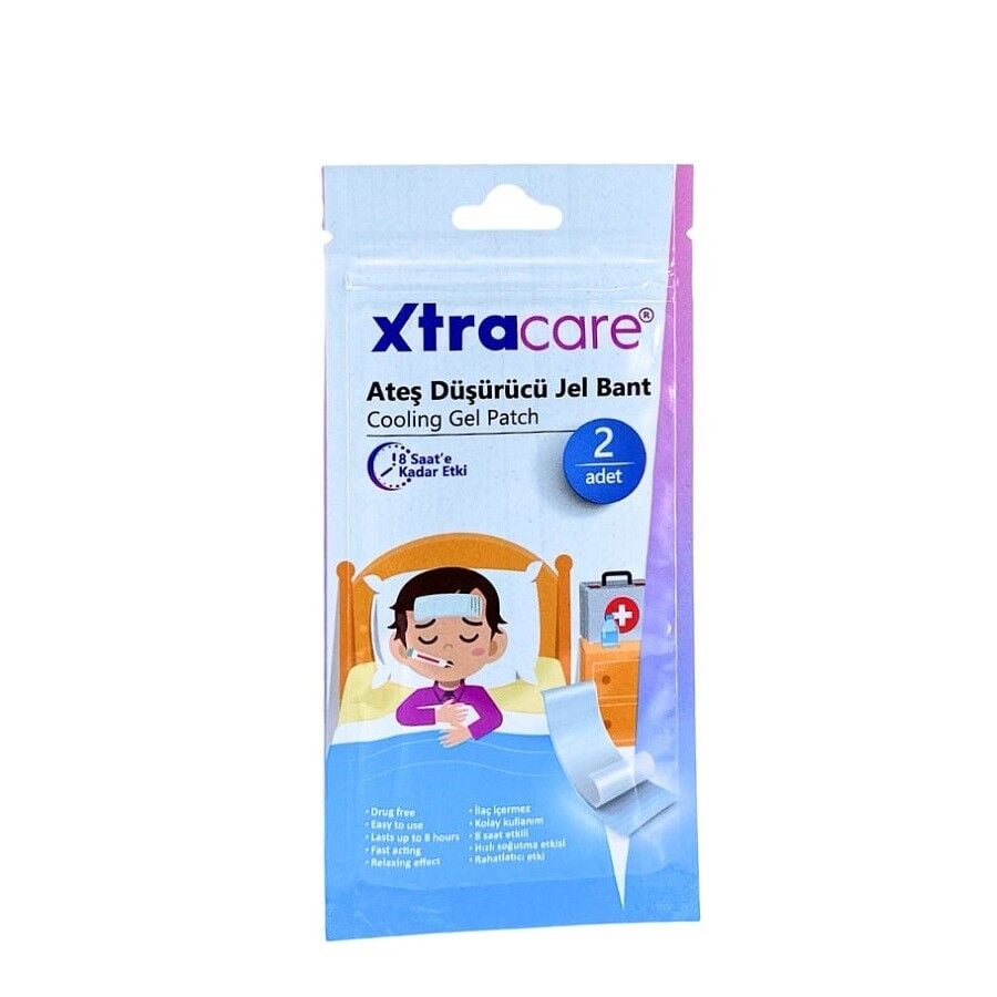 Xtracare Cooling Gel Patches for Fever Relief 2 Count