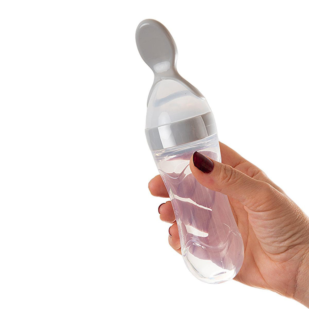 Babyjem Baby Squeeze Spoon - BPA-Free, One-Handed Feeding, Silicone Baby Feeding Utensils, Baby Feeding - Baby Care