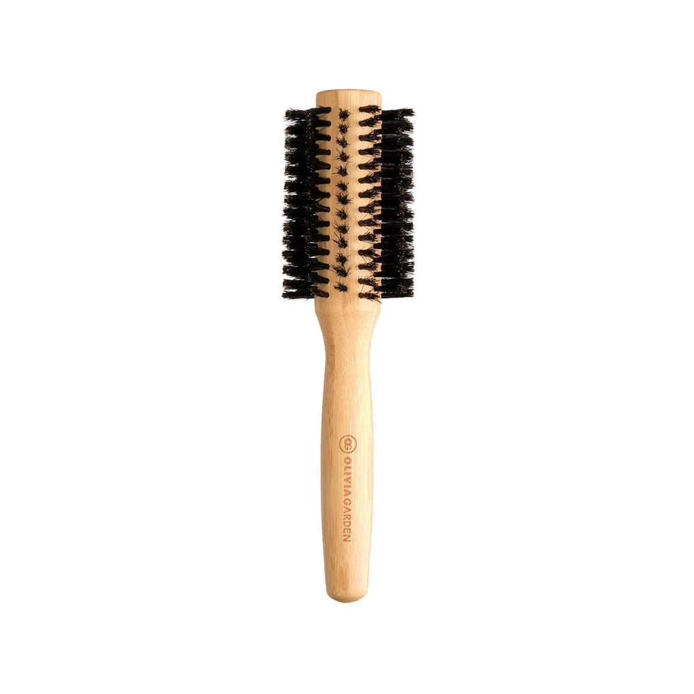 Olivia Garden Bamboo Touch 30mm Blowout Boar Bristle Hair Brush - Achieve Salon-Quality Smooth Hair at Home Olivia Garden Boar Bristle Brush - Salon Blowout at Home boar bristle brush, blowout brush, hair styling brush, round brush, bamboo hair brush, Olivia Garden brush, 30mm brush, hair brush for smooth hair, hair brush for blowout, round hair brush, hair brush, styling brush, boar bristle, blowout, bamboo handle, smooth hair, salon quality, hair care, eco-friendly, hair tool, hair styling tool, curls, wa