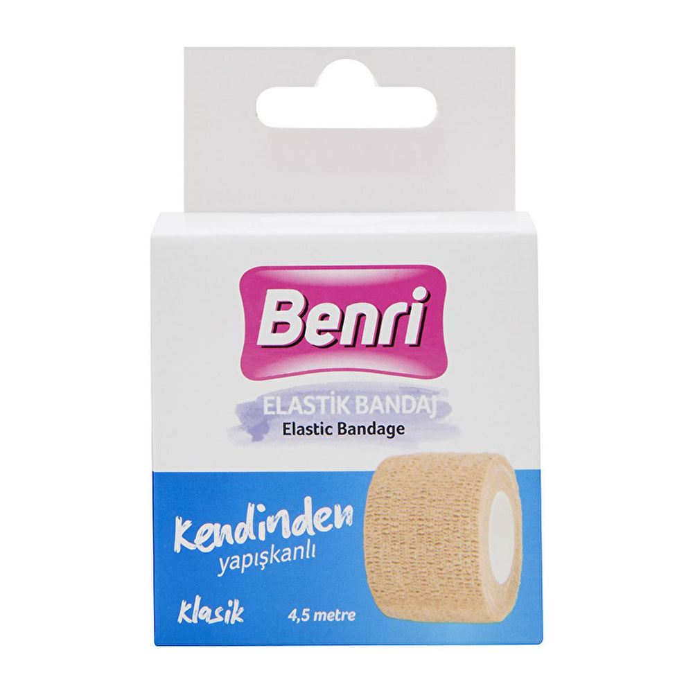 Benri Elastic Bandage - Adhesive, Water-Resistant Support for Injuries & Veterinary Use - Hygiene Products