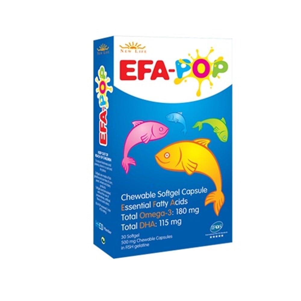 New Life Efa-Pop Omega-3 Supplement for Kids: Chewable Fish Oil Capsules with Vitamin D for Brain Health &amp; Strong Bones - Fruit Flavored, Easy to Take - image 8