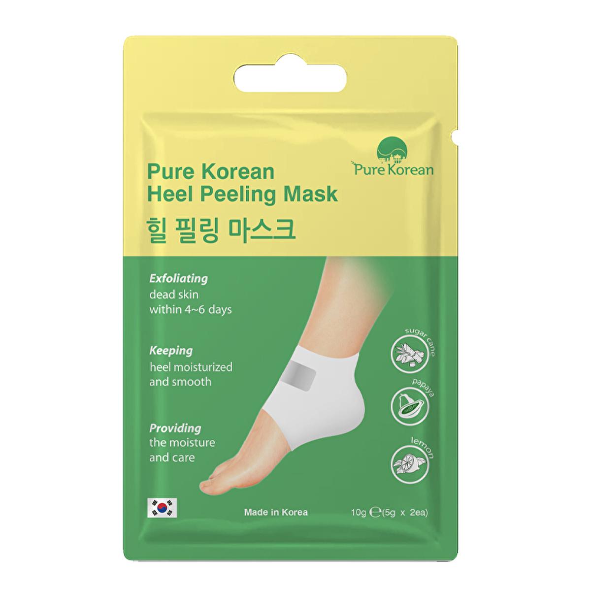 Pure Korean Foot Peel Mask: Exfoliate Dry, Cracked Heels for Soft, Smooth Feet - Papaya & Lemon Infused Treatment - image 2
