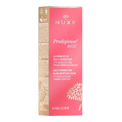 Nuxe Creme Prodigieuse Boost Multi-Correction Silky Cream - Natural Anti-Aging Hydrating Cream for Normal to Dry Skin Nuxe Creme Prodigieuse Boost - Natural Anti-Aging Cream Nuxe Creme Prodigieuse Boost, Multi-correction cream, Natural skincare, Anti-aging cream, Hydrating cream, Normal to dry skin, Jasmine flower antioxidant complex, Hyaluronic acid, Macadamia nut oil, Silky texture, Natural ingredients, Skincare routine, Anti-aging solution, Dry skin care, Sensitive skin friendly