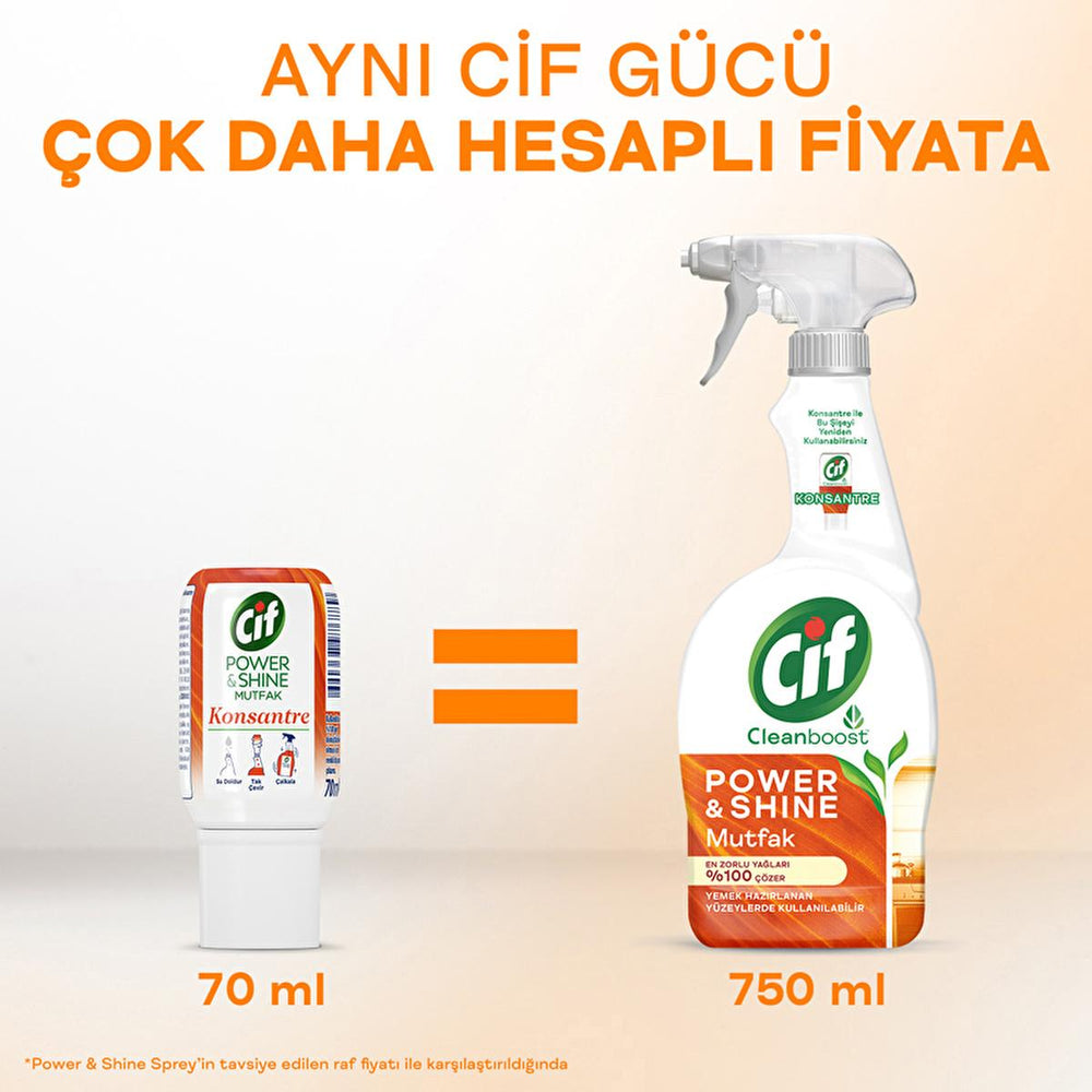Cif Cif Power & Shine Concentrate - Refillable Kitchen Cleaning Solution with Cleanboost Technology - view 8