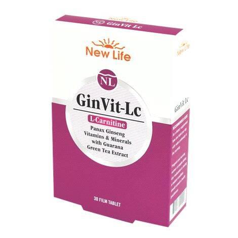 New Life GinVit-Lc 30 Film Tablet - Energy Boosting Dietary Supplement with Ginseng and Multivitamins - image 3
