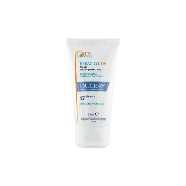 Ducray Keracnyl UV SPF50+ Anti-Blemish Sunscreen Fluid for Acne-Prone Skin - Matte Finish, Non-Comedogenic - image 14