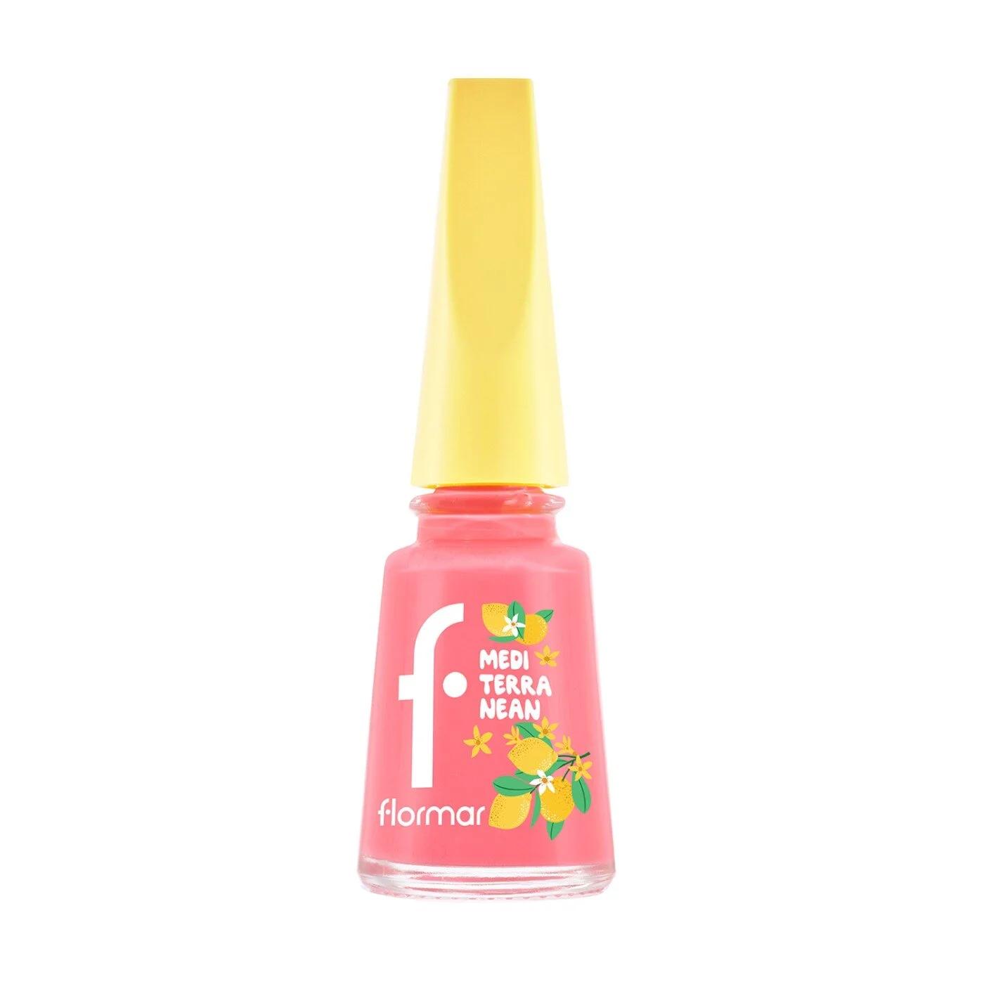 Flormar Mediterranean High-Pigment Glossy Nail Polish 011 Aegean Pink