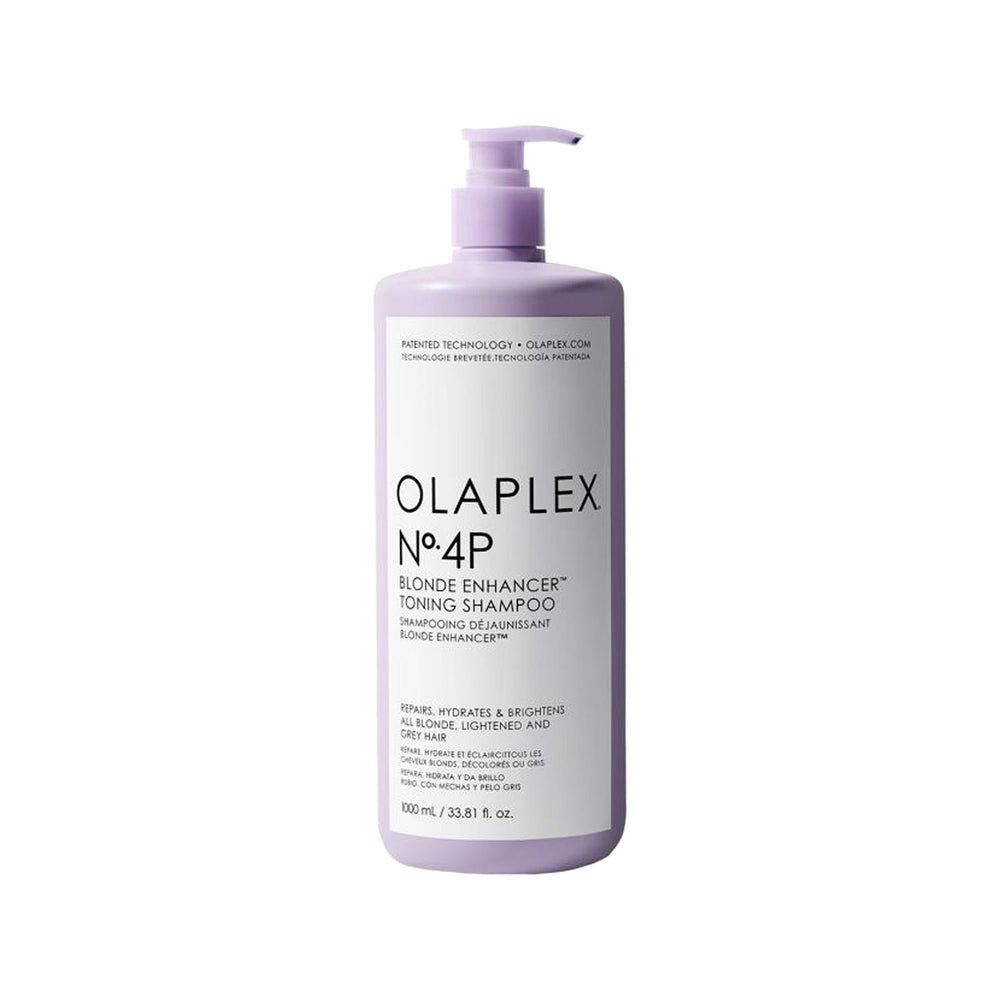 Olaplex No. 4P Blonde Enhancer Toning Shampoo - 1000ml, Neutralizes Brassy Tones, Enhances Blonde Hair Color Olaplex No. 4P Toning Shampoo for Blonde Hair Blonde Enhancer Shampoo, Olaplex No. 4P, Toning Shampoo, Blonde Hair Care, Hair Toning Products, Blonde Hair Toner, Hair Care, Salon Quality at Home, Color Maintenance, Brassy Tone Correction, Healthy Blonde Hair, Vibrant Blonde Color