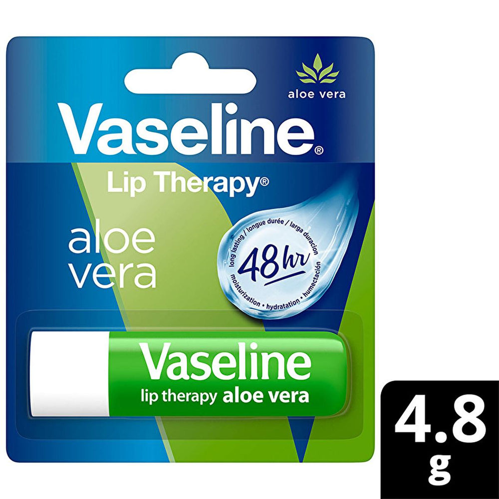 Vaseline Aloe Vera Lip Care Balm - 48 Hour Moisturization for Dry, Chapped Lips - view 5