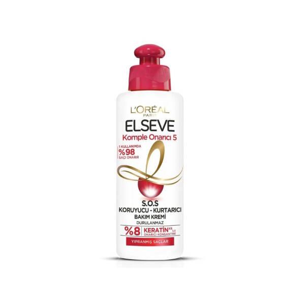 Loreal Paris Elseve S.O.S. Hair Repair Cream - Intensive Nourishment for Damaged Hair, 6.76 fl oz - Hair Mask