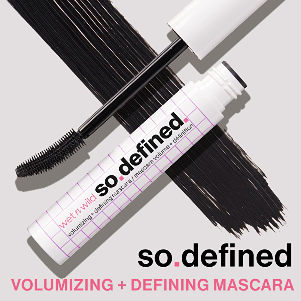 wet n wild Mega So Define Volumizing Mascara: Dramatic Volume, Definition &amp; Vitamin E for Lash Health wet n wild Volumizing Mascara: Get Dramatic, Defined Lashes volumizing mascara, defining mascara, vitamin E mascara, mega volume mascara, wet n wild mascara, lash volumizer, lash definer, affordable mascara, long lasting mascara, mascara, volume mascara, define lashes, lengthening mascara, makeup, cosmetics, eye makeup, beauty, dramatic lashes, fuller lashes, vitamin E, spiral brush, no clump mascara, gifts