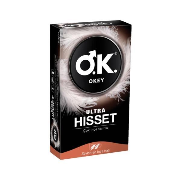 Okey Ultra Thin Condoms for Men - 10 Pack, Enhanced Sensitivity, Safe Sex - Hygiene Products