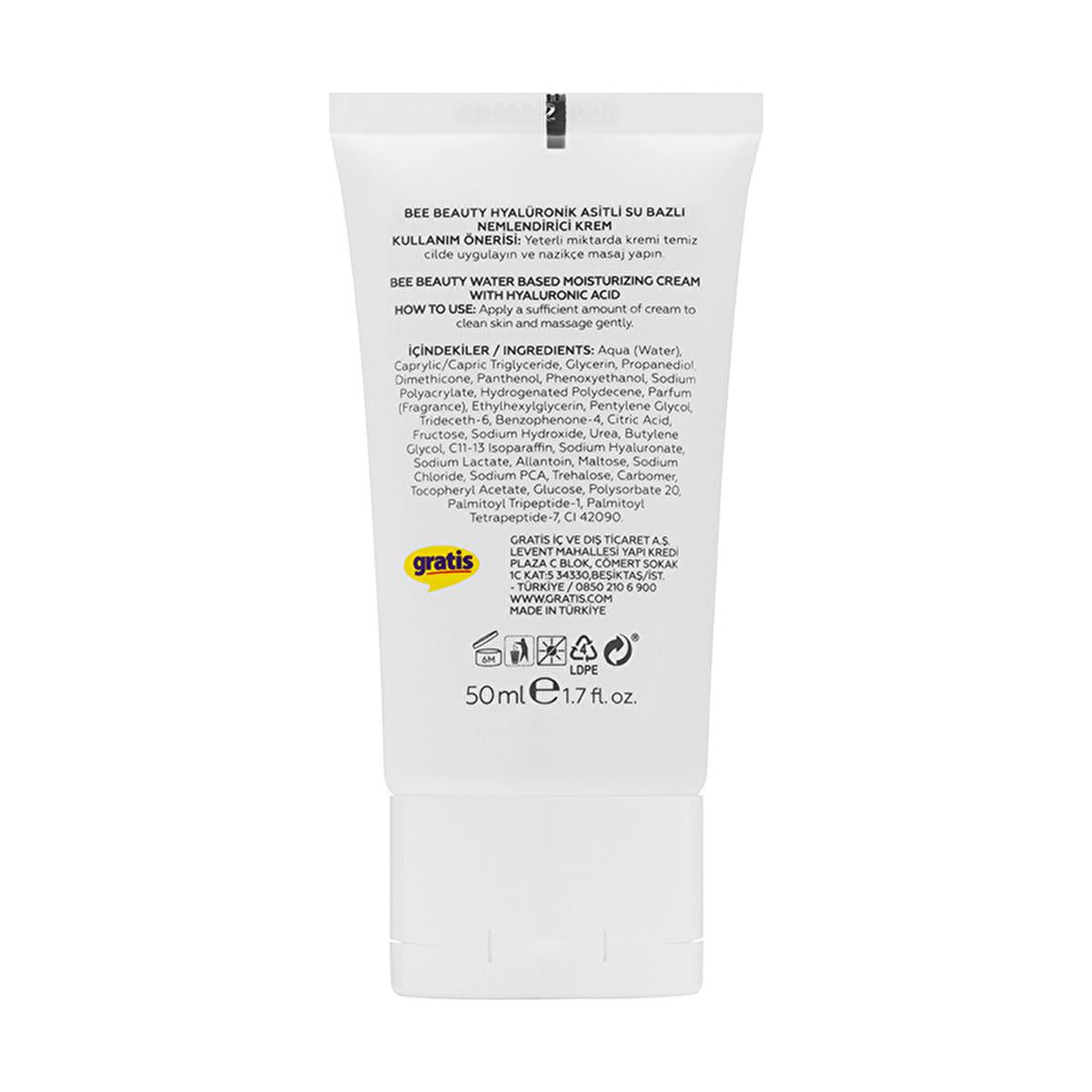 Bee Beauty Hyaluronic Acid Oil-Free Gel Cream: Intense Hydration, Radiant & Bright Skin, Strengthens Skin Barrier (1.69 fl oz) Bee Beauty Hyaluronic Acid Oil-Free Cream: Hydrate & Brighten Hyaluronic Acid Cream, Oil-Free Gel Cream, Moisturizing Gel, Hydrating Face Cream, Brightening Skin Cream, Hyaluronic acid moisturizer, Oil free face moisturizer, Facial cream vitamin e, Hyaluronic Acid, Oil-Free Formula, Panthenol, Peptide, Allantoin, Vitamin E, intense hydration, radiant skin, plump skin, fine lines, oi