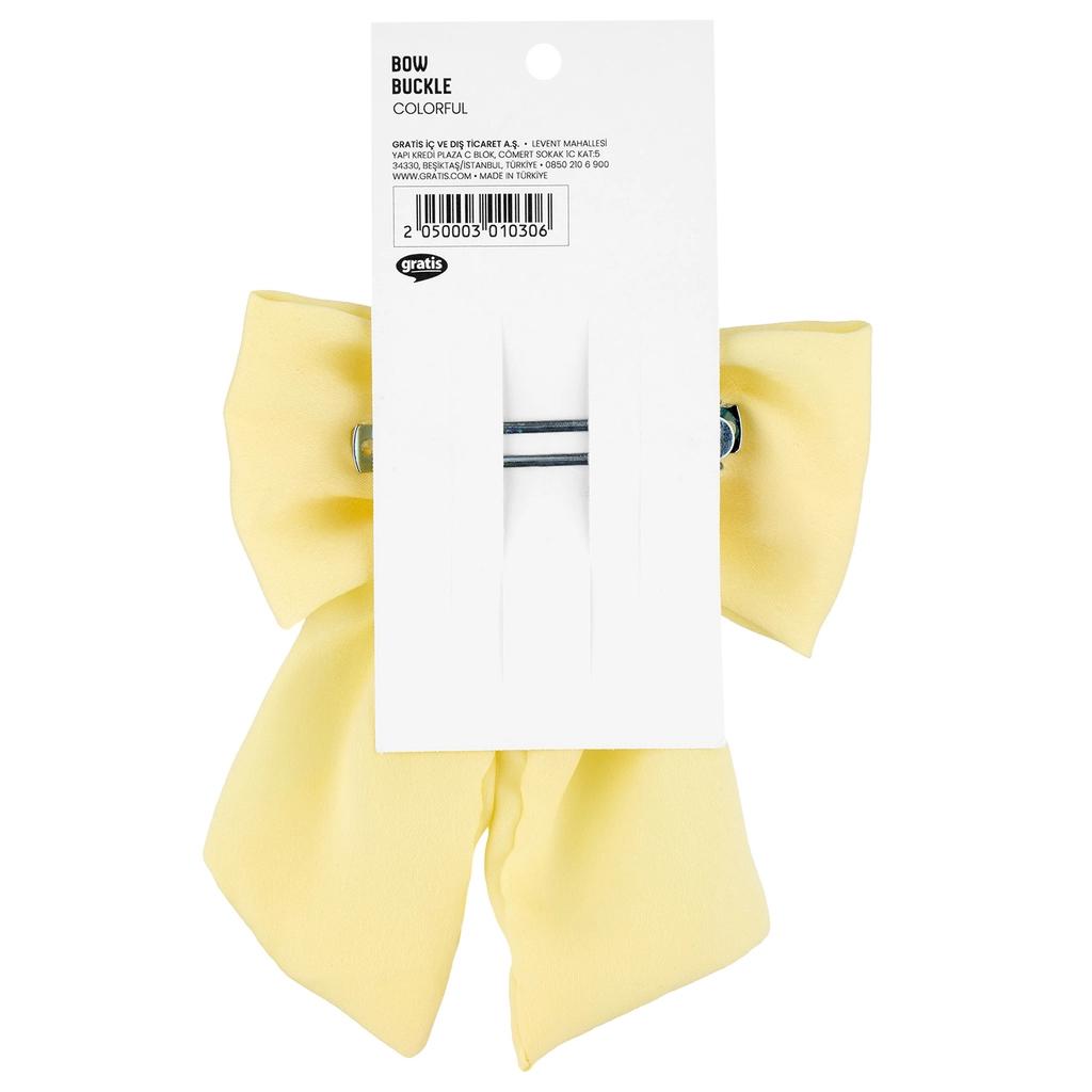 Eklips Yellow Bow Hair Clip for Stylish Styling 1 pc
