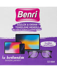 Benri Eyeglass & Screen Cleaning Wipes 52 Pack