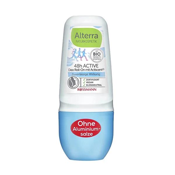 Alterra Natural Deodorant Roll-On - 48H Protection, Organic Guarana & Thyme Extracts, Vegan & Dermatologically Tested Alterra Natural Deodorant Roll-On - 48H Protection & Vegan natural deodorant, organic deodorant, aluminum salt-free deodorant, vegan personal care, dermatologically tested deodorant, long-lasting deodorant, guarana extract, thyme extract, natural personal care, eco-friendly cosmetics, underarm care, roll-on deodorant, 48H protection