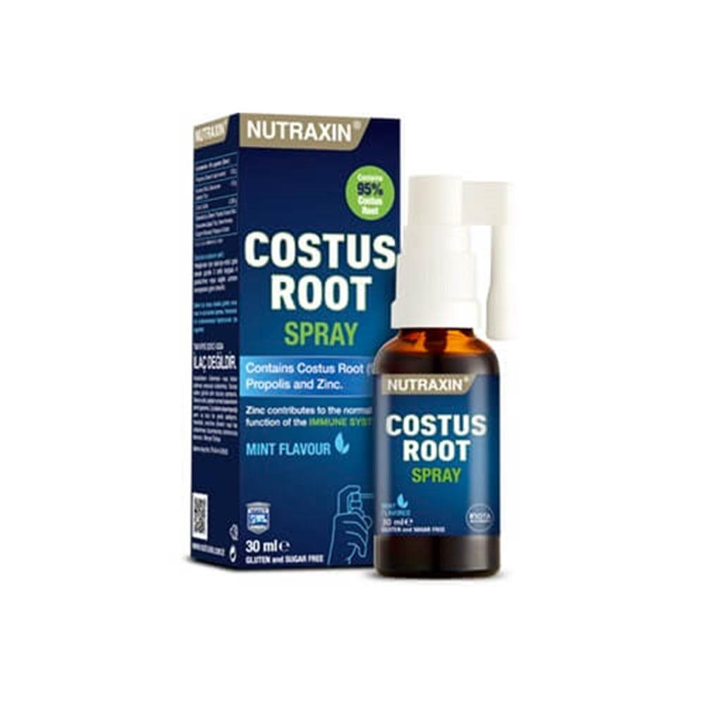 nutraxin costus root spray 30ml front view, nutraxin costus root spray 30ml ingredients list, nutraxin costus root spray 30ml usage instructions Nutraxin Costus Root Spray - Herbal Health Boost | 30 ml Nutraxin Costus Root Spray - Herbal Health Boost | 30 ml nutraxin, costus-root-spray, herbal-supplement, throat-health, natural-remedy, health-conscious, adults, zinc-supplement, propolis, ai-generated