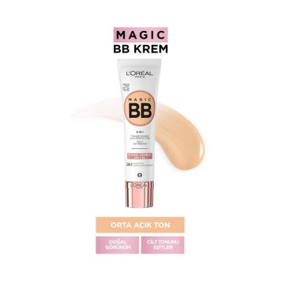 Loreal Paris Magic BB Cream 30ml - Medium Light, Moisturizing & Light Coverage Makeup Loreal Paris Magic BB Cream - Moisturizing Makeup Loreal Paris BB Cream, Medium Light BB Cream, Moisturizing BB Cream, Light Coverage Makeup, Vitamin Enriched Cosmetic, BB Cream, Makeup, Skincare, Cosmetic, Beauty Product, Everyday Makeup, Natural Look, Hydrating Makeup, Lightweight Makeup, Travel Size, Sensitive Skin Friendly