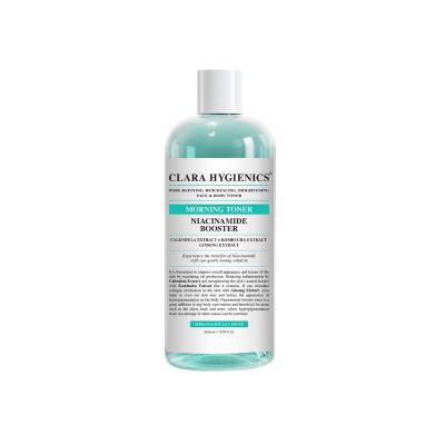Clara Hygienics Vegan Facial Toner with Niacinamide - Skin Tightening, Balancing, and Brightening - Cruelty-Free Skincare for Sensitive Skin - 13.53 fl oz Clara Hygienics Vegan Toner with Niacinamide - 13.53 fl oz Vegan facial toner, Niacinamide toner, Cruelty-free skincare, Natural facial toner, Skin tightening toner, Sensitive skin care, Vegan skincare products, Alcohol-free toner, Paraben-free skincare, Calendula extract benefits, Ginseng skincare