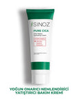 Sinoz Pure Cica Cream: Intensive Hydration & Repair - Soothing Centella Asiatica, Squalane & Aloe Vera -  Sensitive Skin Moisturizer, Post-Procedure Care Sinoz Cica Cream: Soothe & Repair Skin - Sensitive Skin Moisturizer Cica cream, Centella Asiatica cream, Soothing moisturizer, Repairing skin cream, Sensitive skin moisturizer, Post tattoo care cream, Post shave balm, Post laser treatment cream, Squalane moisturizer, Aloe vera face cream, facial moisturizer, dry skin, irritated skin, redness relief, skin b