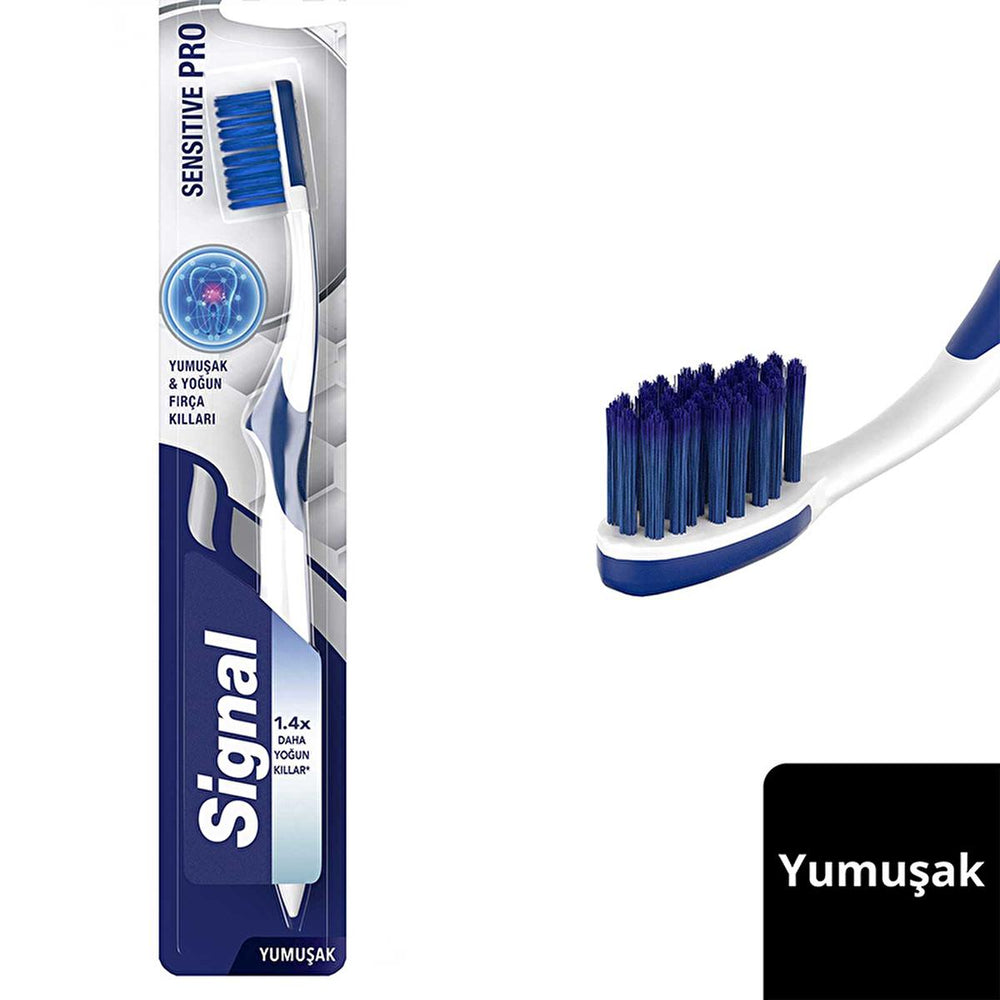 Signal Sensitive Pro Manual Toothbrush for Sensitive Teeth & Gums - Soft Bristle, Gentle Oral Care - view 3