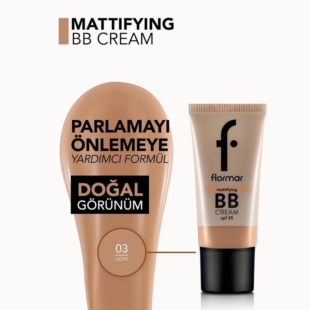 Flormar Matte Finish BB Cream SPF 25 Light 03 35ml