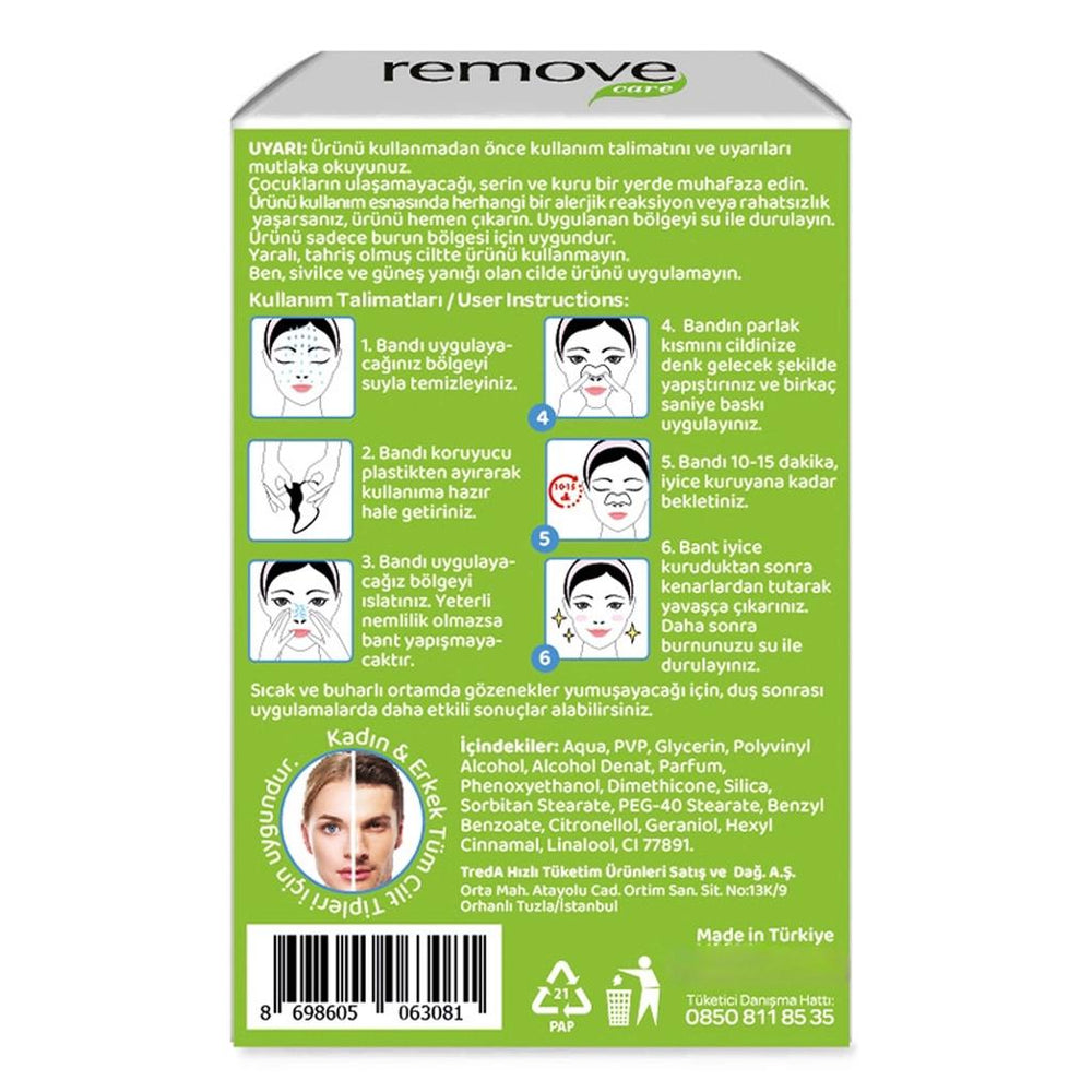Remove Care Blackhead Nose Strips for Clear Skin 6-Pack