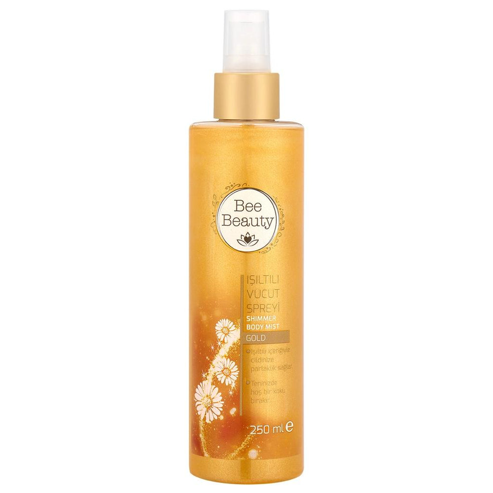 Bee Beauty Gold Shimmer Body Spray for Radiant Glow 250 ml