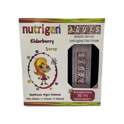 Nutrigen Elderberry Syrup Supplement with Anti-Aging Day Cream Package - Boosts Immune System, Anti-Aging - Face Cream