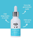 Mia Klinika Hyaluronic Acid and Collagen Face Serum - Anti-aging Moisturizing Skincare for Fine Wrinkle Reduction - view 3