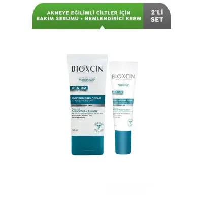 Bioxcin Acne Skincare Set for Oily Skin - Sebum Balancing, Hydrating, Natural & Hypoallergenic - Acne Treatment
