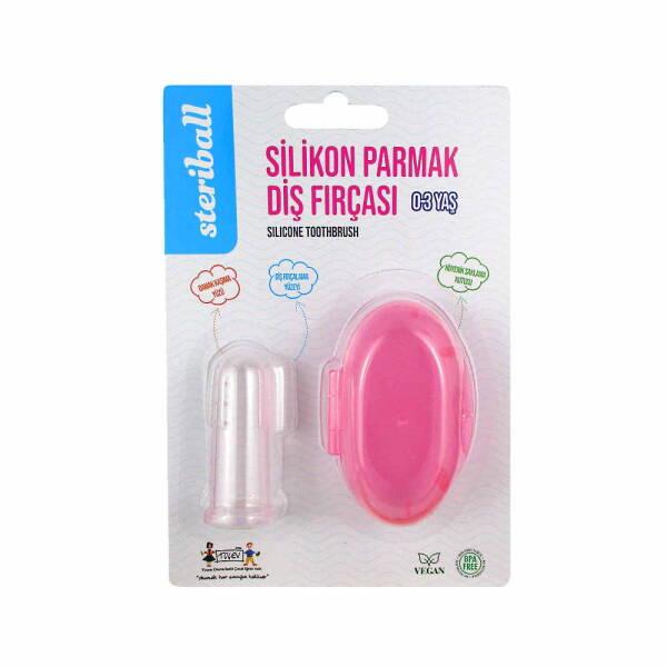 steriball silicone finger toothbrush pink, hygienic storage case for toothbrush Recete Steriball Silicone Finger Toothbrush - Pink | 0-3 Years Steriball Silicone Finger Toothbrush - Pink for Kids steriball, silicone-toothbrush, baby-care, oral-hygiene, parents, caregivers, toothbrush-for-kids, 0-3-years, pink-toothbrush, ai-generated